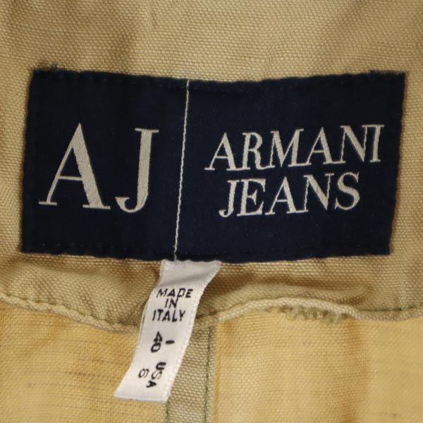 ARMANI JEANS Made in Italy Linen Blend Jacket 40 beige Women Used