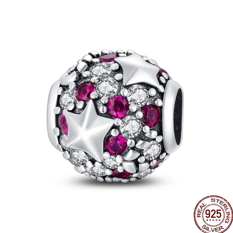 Exquisite Copper Round Hollow Star Element Flower Beaded Beads Suitable For 3Mm Original Bracelet Diy