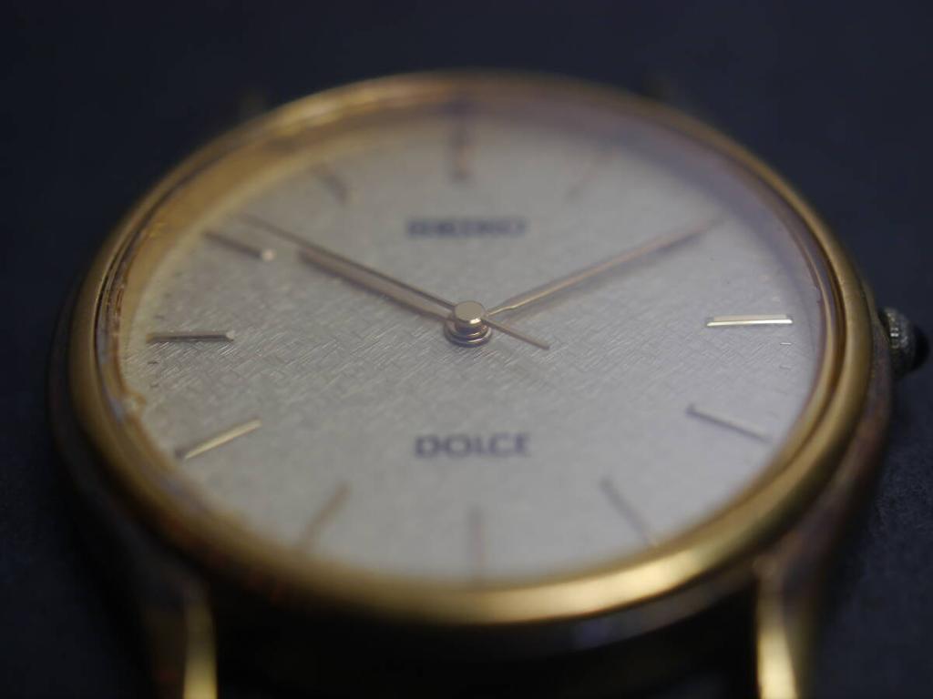 SEIKO Dolce Quartz Watch Working Condition 3-Hand Men's 8J41-6100 (ab911)