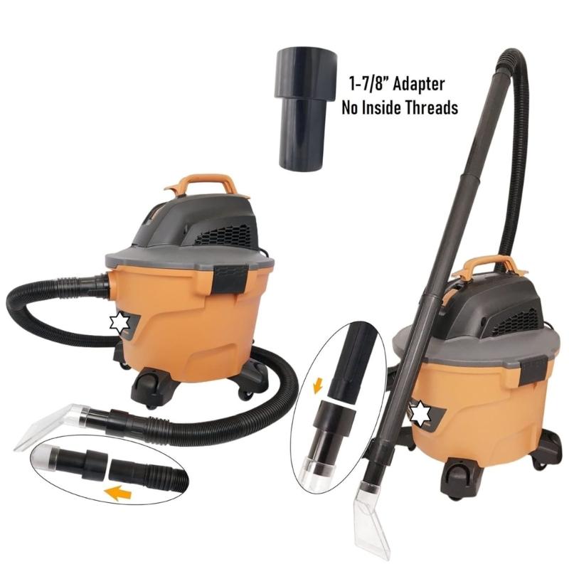 Wet Dry Vacuum Accessory Set Compact Design Suitable for Carpet Cleaning Upholstery Maintenance and Vehicle Detailing