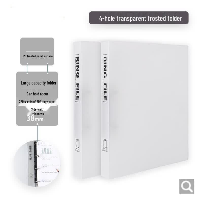 Lüwen A4 D-Ring Punch File Folder