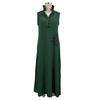 Women's V-Neck Dress with Nipped-In Waist Summer Dress Casual Loose Fit Dress Comfortable A-Line Silhouette Elegant Dress for Office Vacation Party