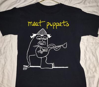 Vtg Meat Puppets T-Shirt Schwarz Kurzarm Alle Größen S bis 5XL Unisex T-Shirt