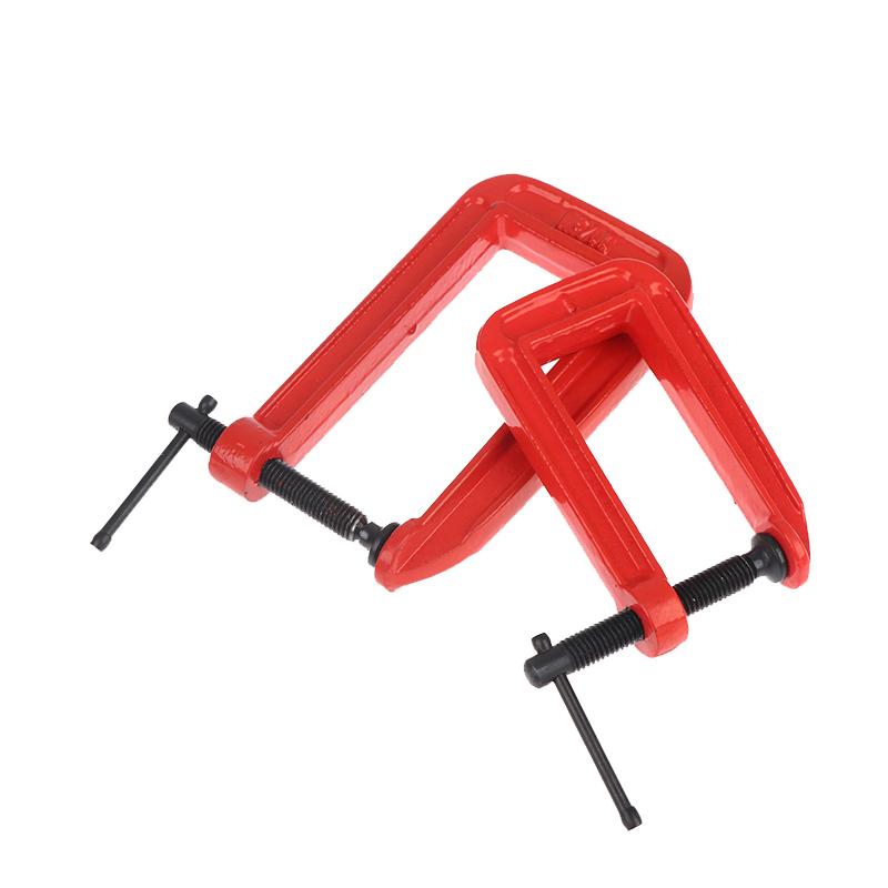 Heavy Duty Thickened G Clamp Deep Throat Stable Clamping Force for Metal Welding Wood Gluing Holding Processing Jobs