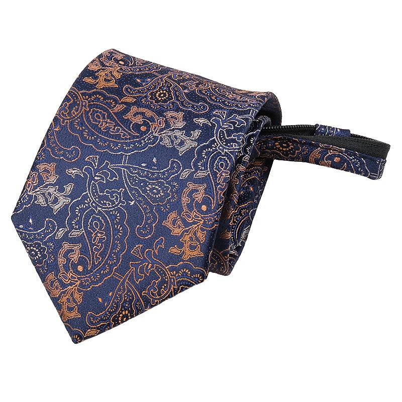 Groom'S Wedding Men'S And Women'S Business Ties, Formal Wear, Black Zipper-Style Korean Version, Narrow Lazy Man, No Stripes, Suit And Tie