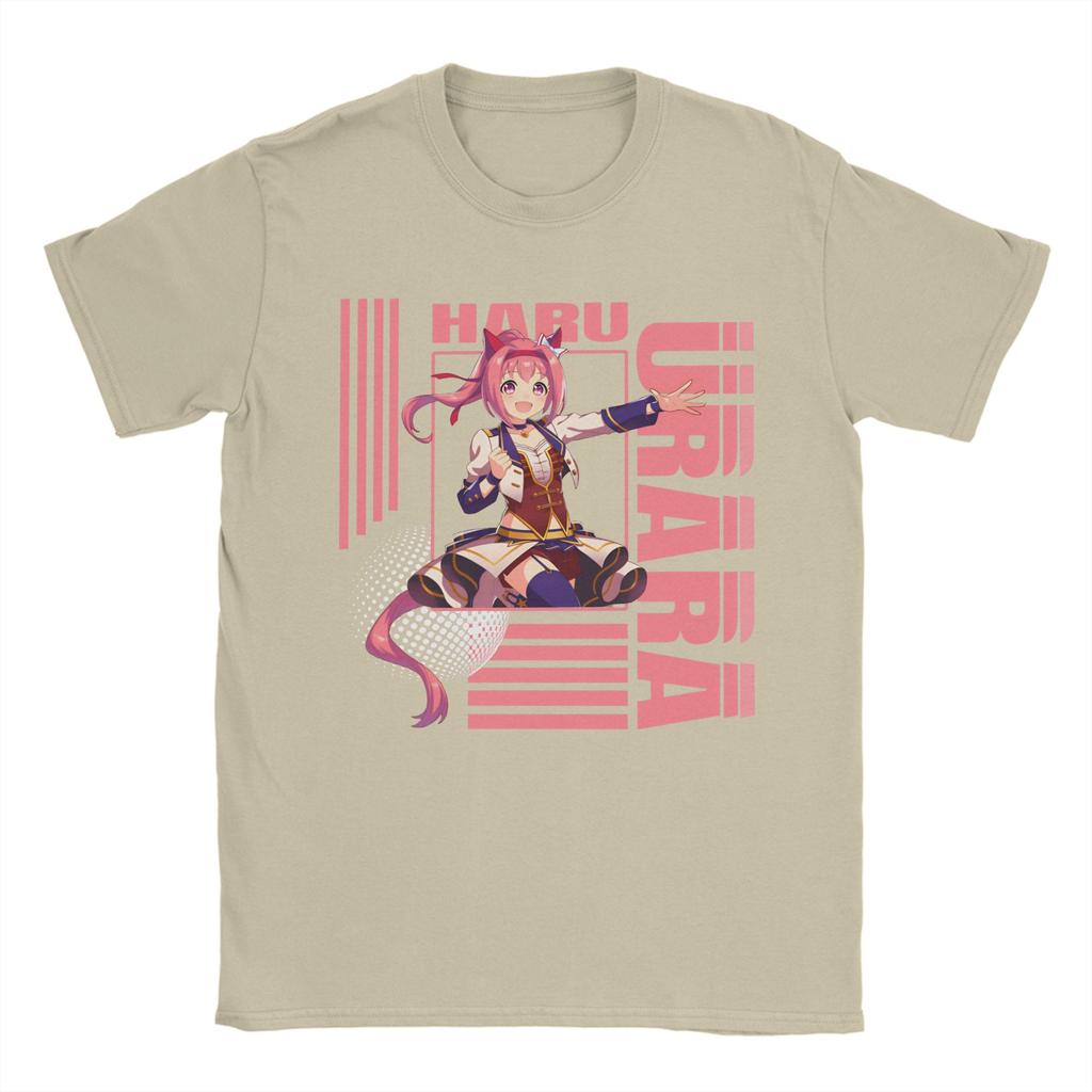 Haru urara 4 Unisexs T Shirts  Hipster Tee Shirt Short Sleeve O Neck TShirts Cotton Plus Size Clothing
