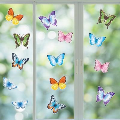 Cartoon Butterfly Self-adhesive Wall Stickers for Home Decoration Children Room Wall Background DIY Paster