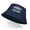 Cappello a Secchiello con Stampa "I'M AN ASSHOLE", Cappello da Uomo Primavera Reversibile Moda Cappello da Pesca
