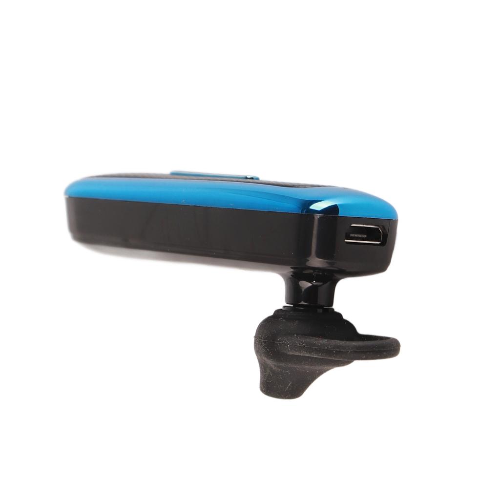 Bluetooth Wireless in Ear Earphone Single Ear Hanging Business Earbuds for DrivingBlack Blue