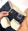 Women's Fleece-Lined High-Waisted Skinny Jeans - Extra Thick Lambswool Winter Pants 2024