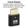 4K HDMI-compatible Dummy Plug Virtual Monitor Display Emulator Headless Virtual Display Adapter for Graphics Card Spoofing Camouflage Lock Screen