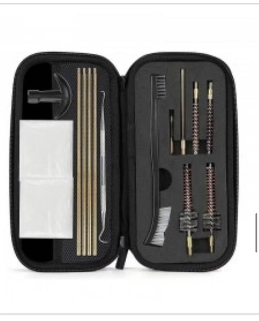 Aluminum Alloy Double Handle Cleaning Tool Set with Cotton & Steel Wire Brushes