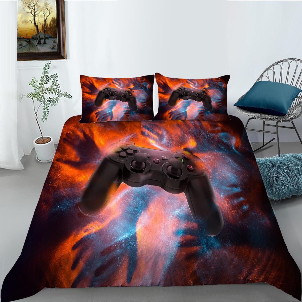 

3D игровой автомат с рисунком домашнего постельного белья, пуховый пододеяльник, комплект постельного белья, чехол для постельного белья, наволочка, односпальная/двуспальная кровать, полноразмерное постельное белье Baby 100x135cm