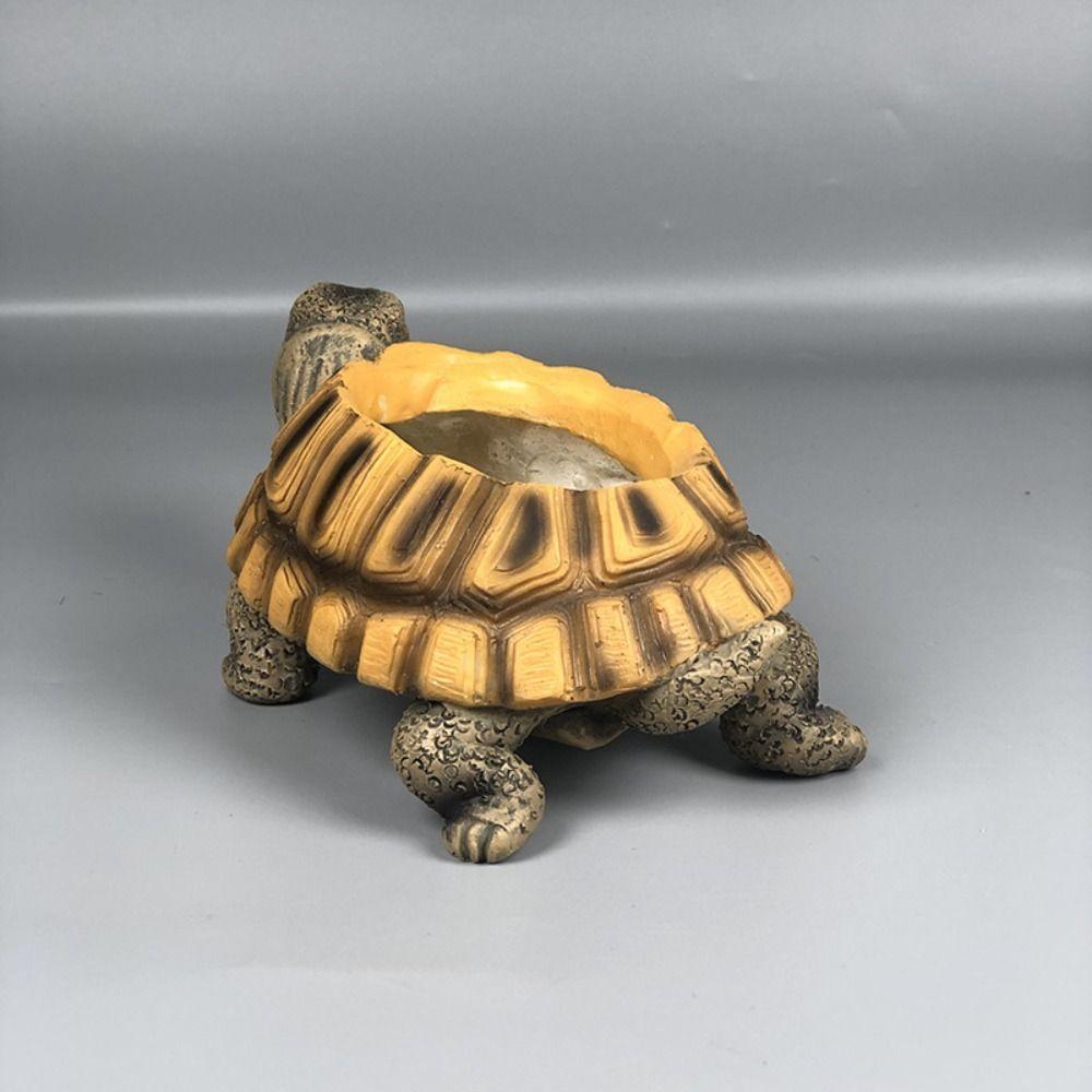 Simulierte Simulations-Schildkröte Pflanzgefäß Harz Kreatives Tier-Ornament Vase Garten-Pflanzgefäß Cartoon Sukkulenten-Pflanzgefäß Haus Büro