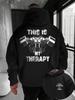 Sweat à capuche pour homme hip hop sport fitness décontracté ample avec imprimé lettre vintage au dos musculature musculation