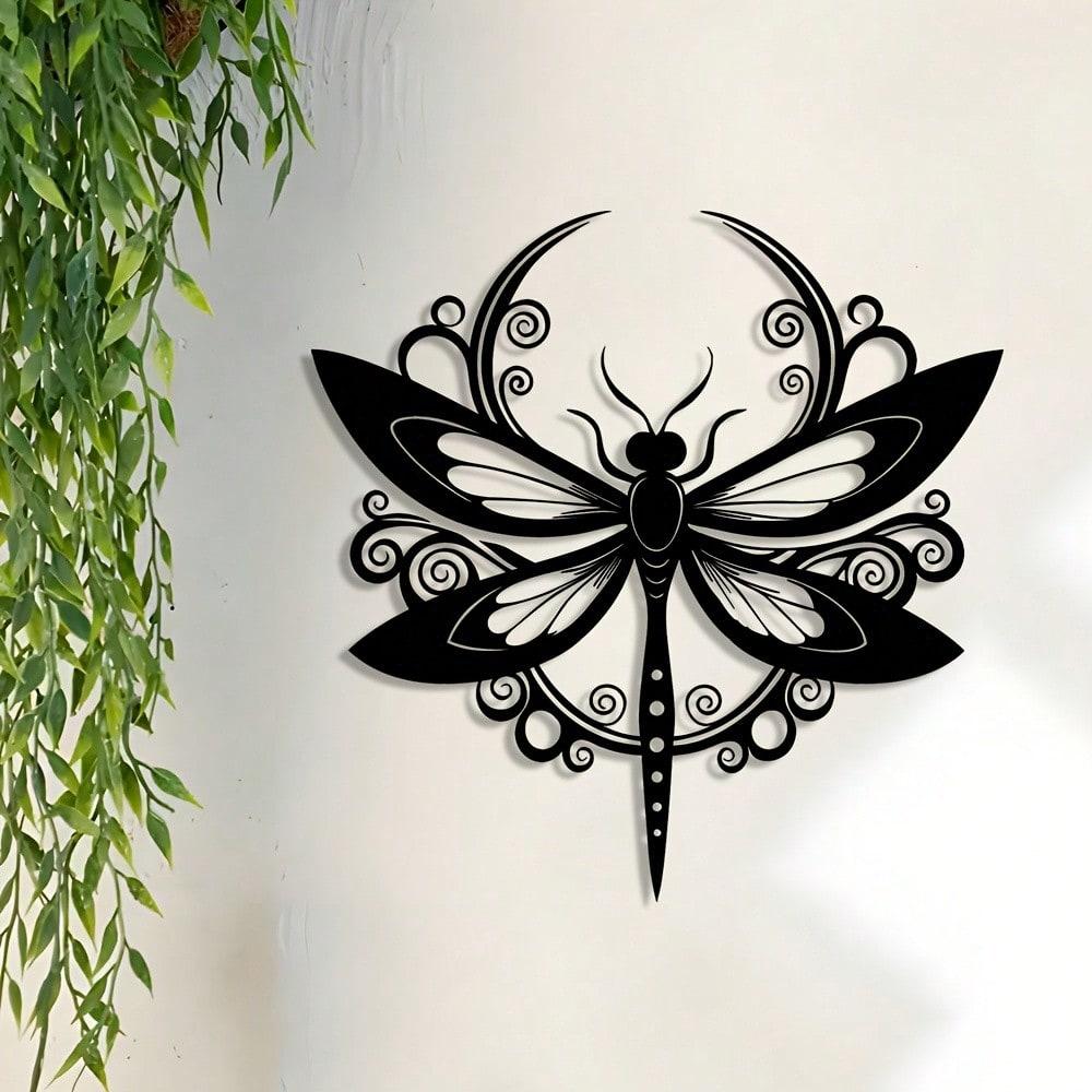 Elegant Metal Dragonfly Wall Art for Home & Garden Decor