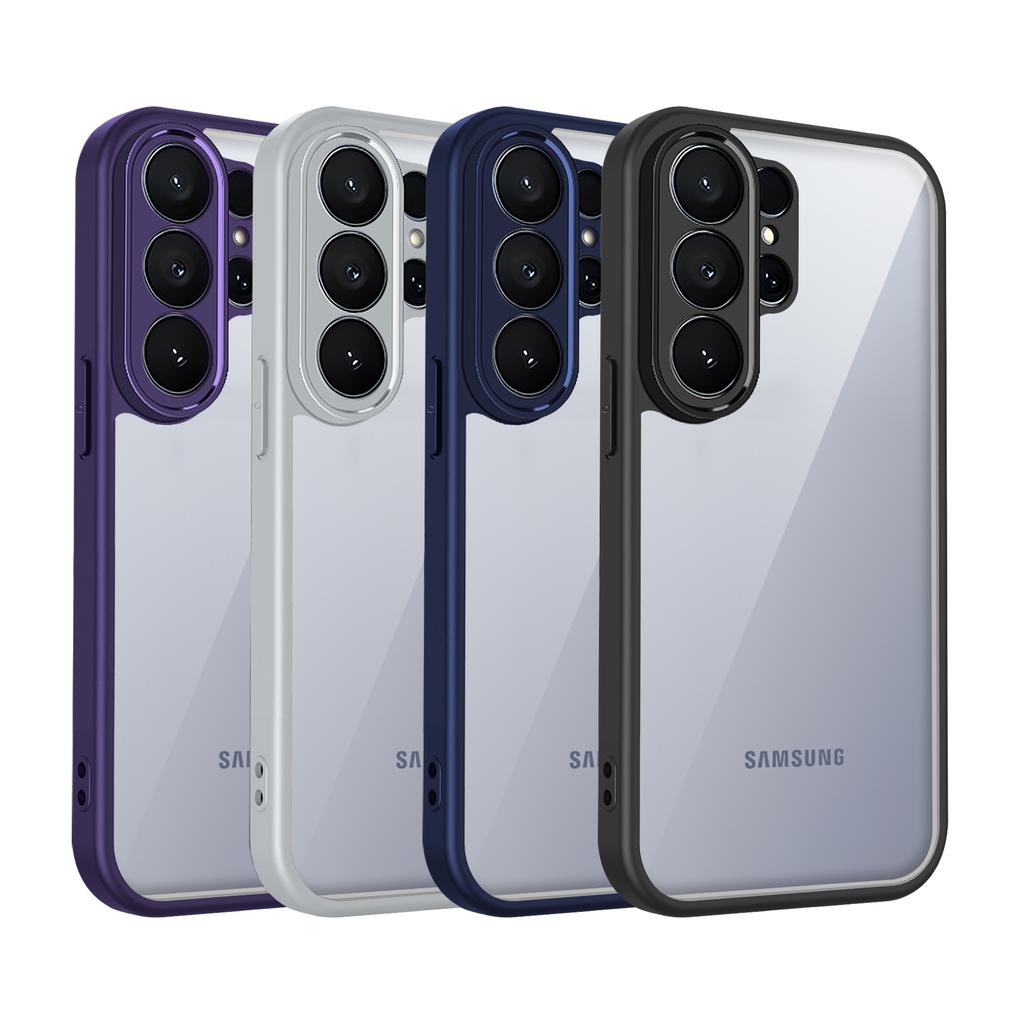 Samsung Galaxy S22 Ultra tokhoz Galaxy S23 Ultra telefontok S23U borítás Légpárnás szilikon lökhárító Átlátszó matt hátlap Kemény