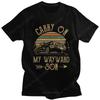 Supernatural T-Shirts Vintage Men's T Shirt Carry On My Wayward Son Dark Heather Unique Tee Shirt Cotton Printed Tshirt Clothing