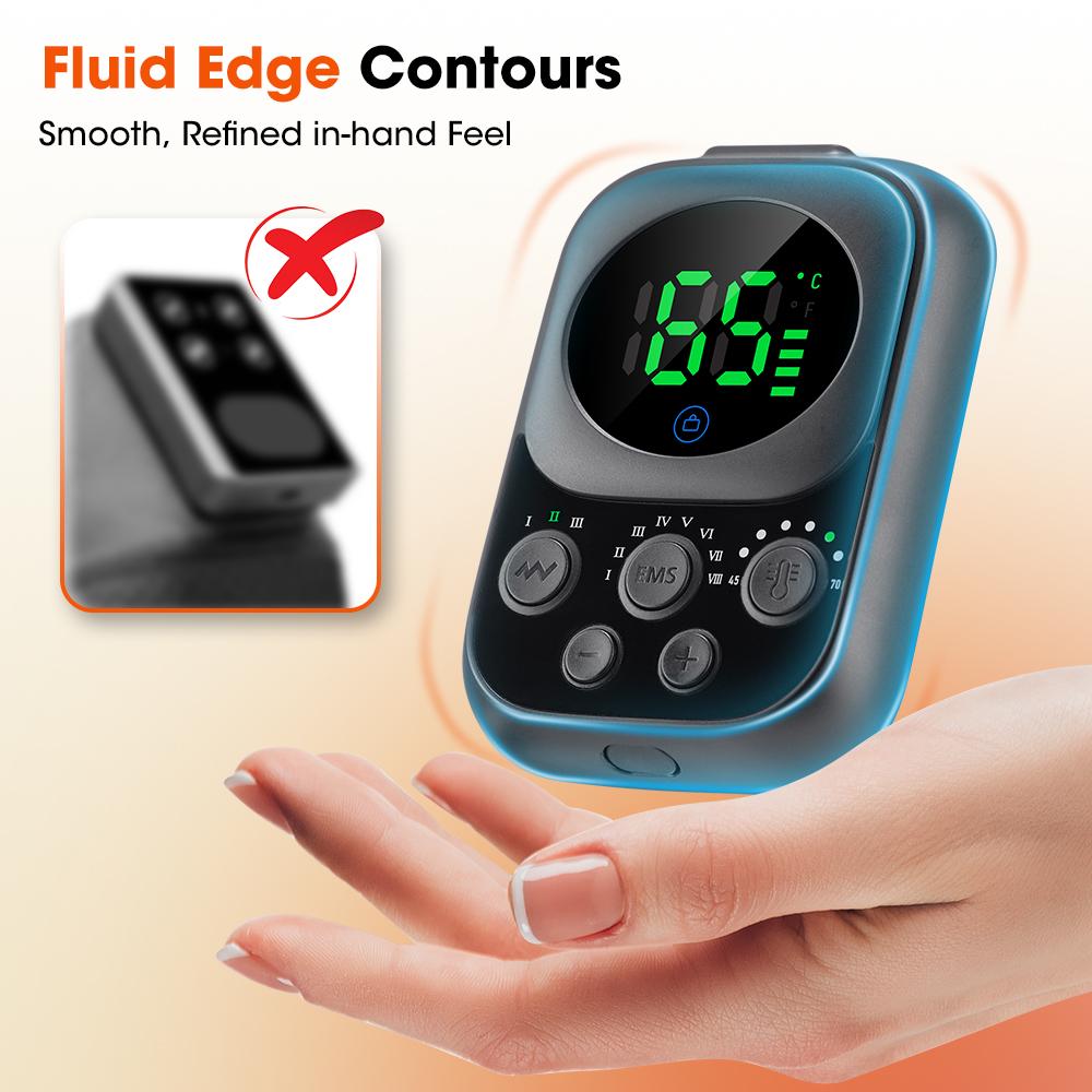 Multi Functional Knee Joint Massager Wireless Phone APP Control Heating Vibration Knee Elbow Pad with EMS Microcurrent Massage