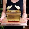 1pc Metal Statue Ark of the Covenant Je Ark Jerusalem Religious Belief Home Decor Ornaments