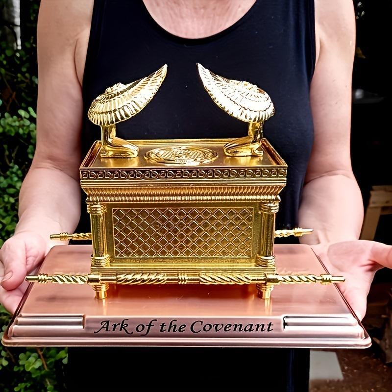 1pc Metal Statue Ark of the Covenant Je Ark Jerusalem Religious Belief Home Decor Ornaments