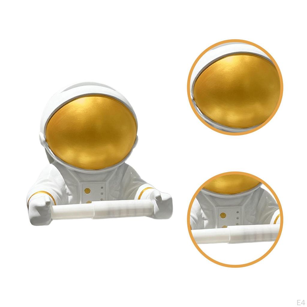 Astronaut Toilet Paper Holder Towel Lifelike Easy Care Waterproof Wall Mounted