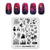 kads 14 Designs Nail Art Stamping Template Christmas Halloween Series Nail Print Stencil Plate Snowflake Animal Leaves Image Nail Plates