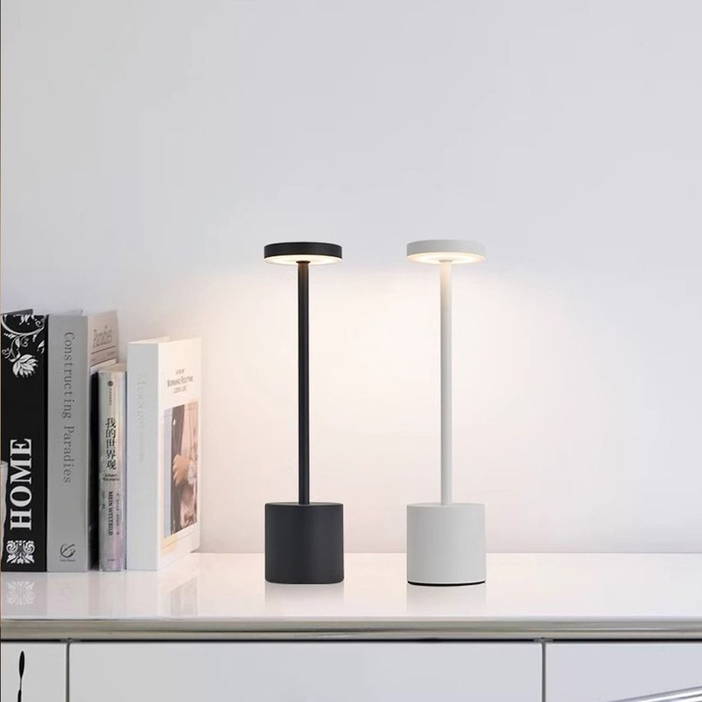 Portable Touch Sensor LED Table Lamp Wireless 3Colors Adjustable Desktop Night Light Rechargeable Reading Lamp