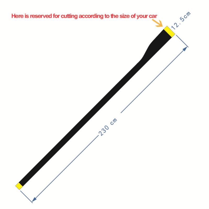 2 x Auto Seitenschweller Styling Karosserie Seitenaufkleber Kohlefaser Aufkleber 230cm Universal