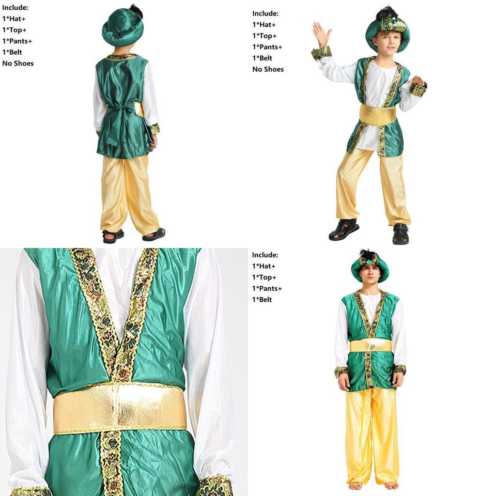 Exquisite Boys Halloween Costume For Arabian Prince King Themed Parties