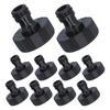 10Pcs 15mm Thread Adapter Plastic Sealable Durable Hose Connector for Courtyard GardenG1 Female