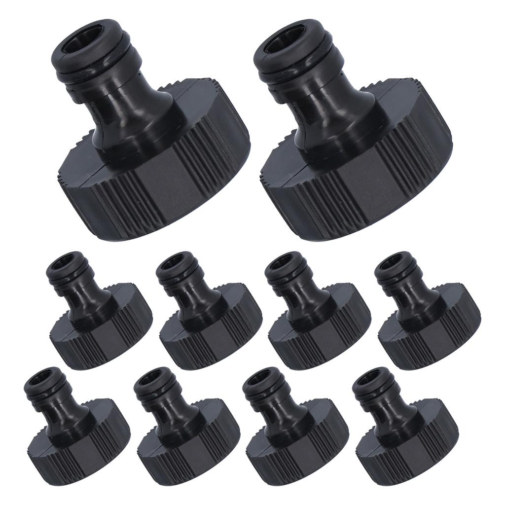10Pcs 15mm Thread Adapter Plastic Sealable Durable Hose Connector for Courtyard GardenG1 Female