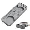 Space Saving Silicone Coffee Tamper Pad Non Slip Surface Powder Hammer Holder  Cafe Use