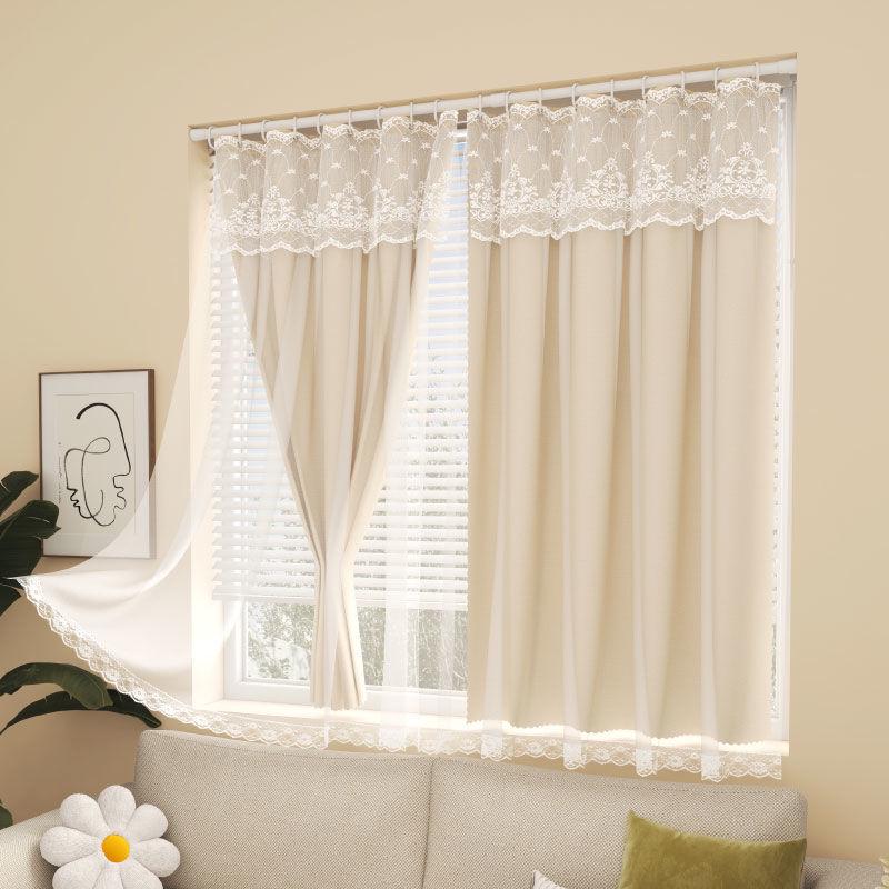 Punch-Free Solid Color Blackout Curtains for Dorms & Bedrooms