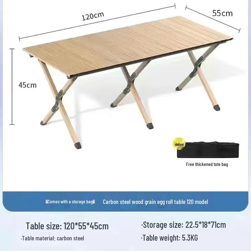 OIMG Portable Outdoor Picnic Table and Chair Set