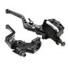 Pair 7/8'' CNC Universal Motorcycle Brake Clutch Master Cylinder Lever Set Reser