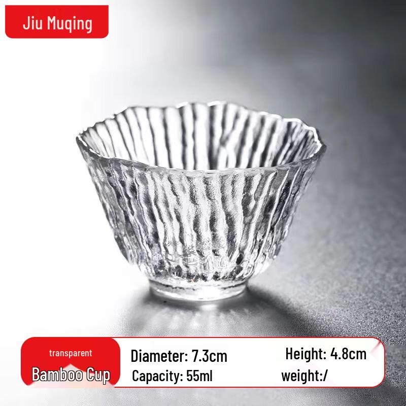JIUMUQING Glass Kung Fu Tea Cups & Mats