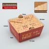 Disposable Rectangular Kraft Paper Takeout Box for Fried Chicken and French Fries