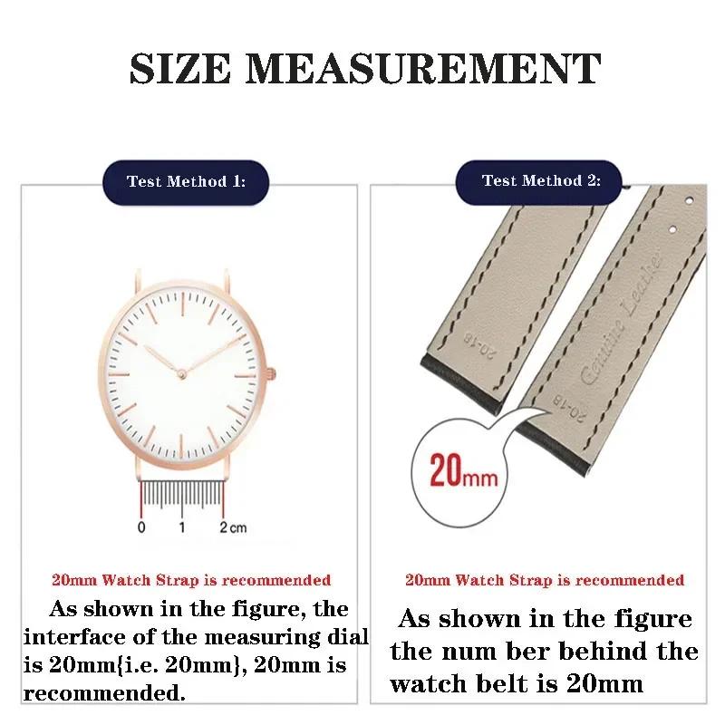 Watch Band For Rolex SUBMARINER Yacht-Master DAYTONA GMT Crocodile Grain Leather Men's Strap Watch Accessories 20mm