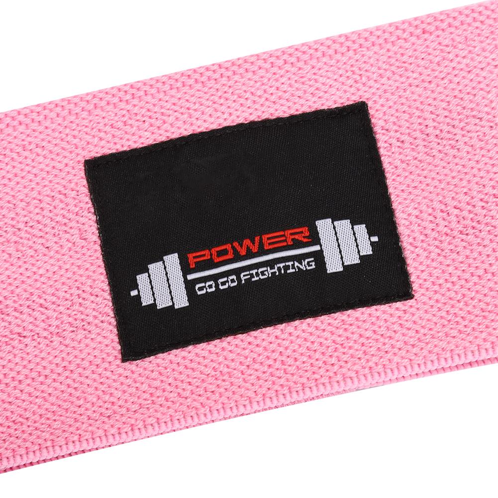 120Lbs Resistance Loop Exercise Bands Legs Butt Hip Yoga Fitness Workout Stretch Band Pink L