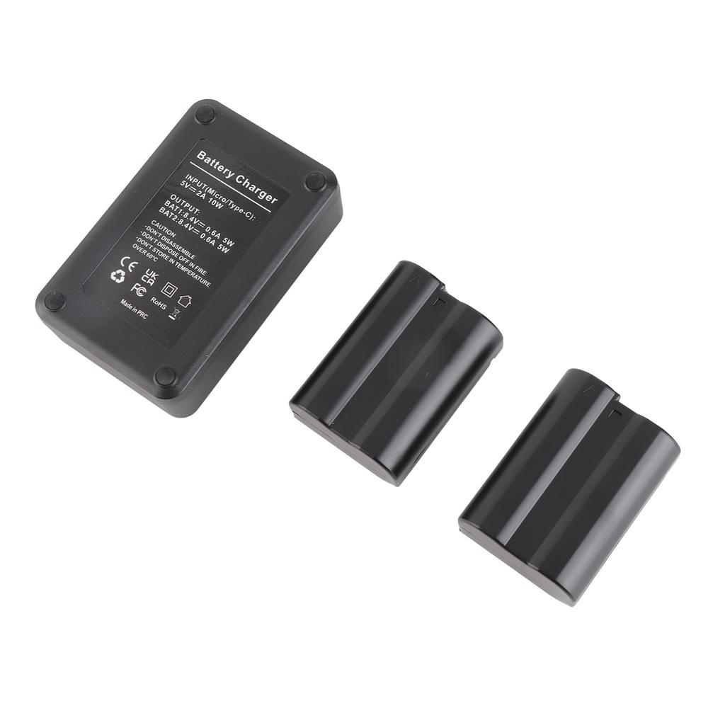Camera Battery  r Set EN EL15 2550mAh Rechargble Battery and 2 Channel USB  r Set for  6  7 1 V1 D500 D600 D610