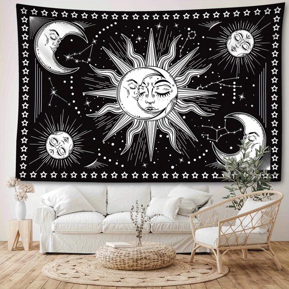 1pc Child of the Sun and Moon Tapestry Wall Hanging, Room Decor, Bedroom Decor, Living Room Background, Natural Style Backdrop Cloth, Tapestry