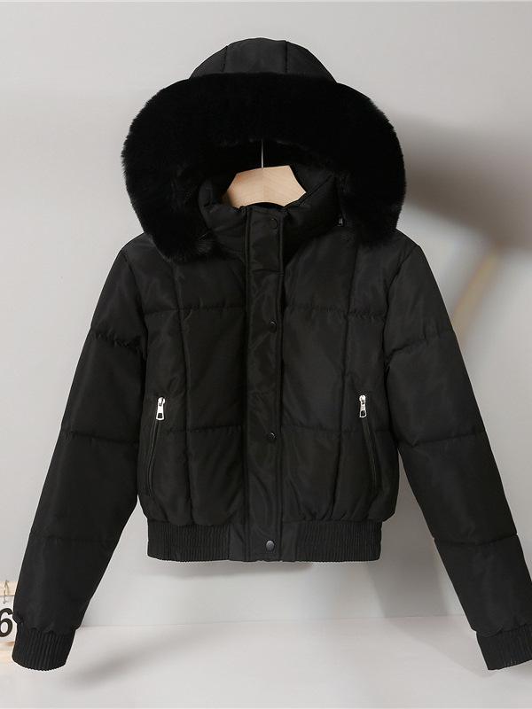 Cotton-padded women's short pie overcomes the Hong Kong style winter Korean version of piled and thickened student cotton-padded jacket with larg