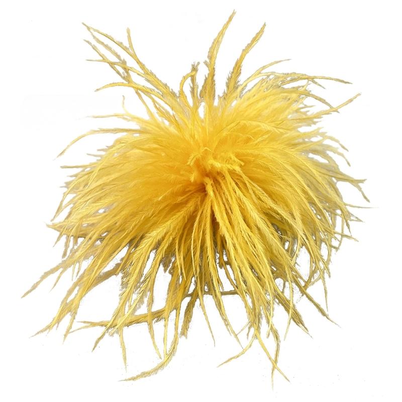 Feather Brooch Scarf Clip Brooches Lapel Pins Dress Accessories Ostrich Feather Material Corsage Pin Feather Lapel Pins