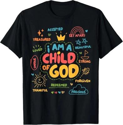 I Am a Child of God Christian Retro Jesus Faith Design Gifts T Shirt