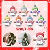Set Of 7 Acrylic Snowman Christmas Tree Ornaments Personalized Home Holiday Decorations