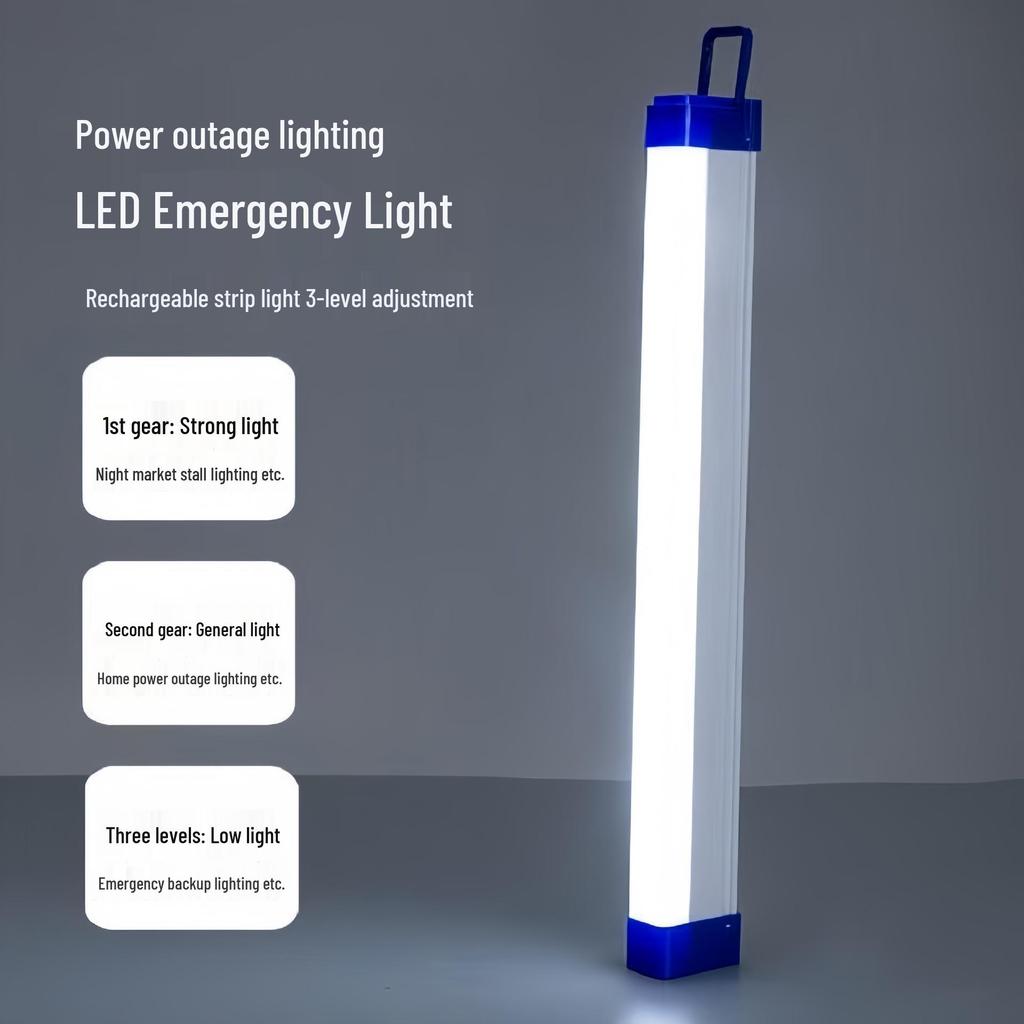 USB Rechargeable LED Emergency Tube: Magnetic Suspension for Home, Camping, and Market Lighting