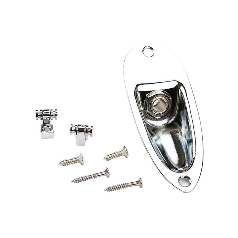 6.35mm Guitar Pickups Jacks Socket Output Loaded Boat Style 1/4 Inch with Screws