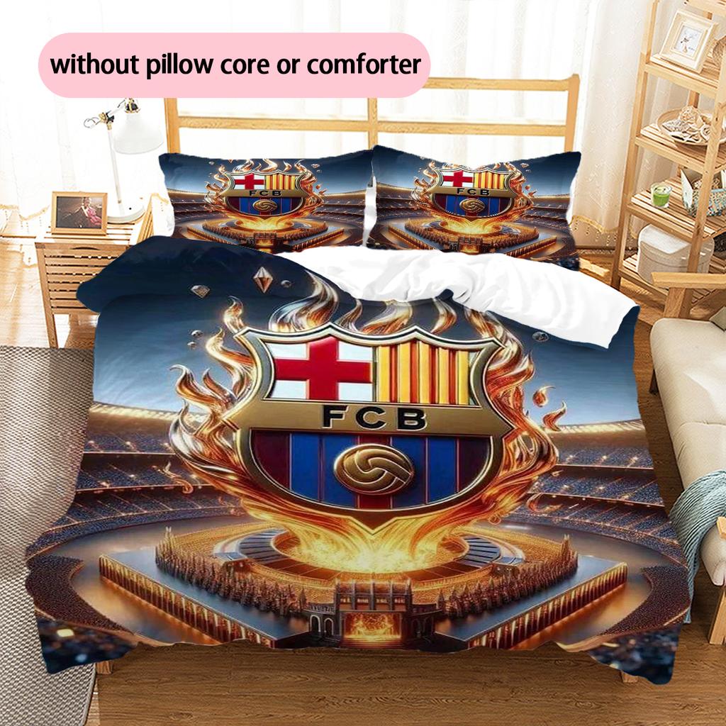 Cartoon Pattern Bedding Quilt Set Quilt Cover Pillowcase Home Decoration Birthday Gift (1 * Duvet Cover + 2 * Pillowcase, Without Core)