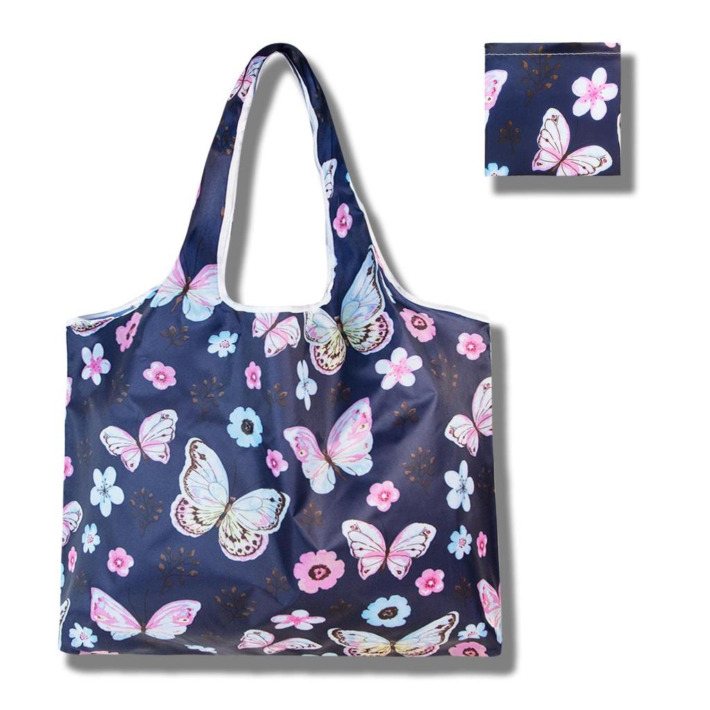 Eco-Friendly Large Capacity Foldable Tote Bag - Creative, Portable, Printed, and In Stock